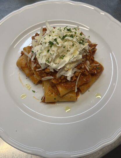 Paccheri con Ragu di Salsiccia